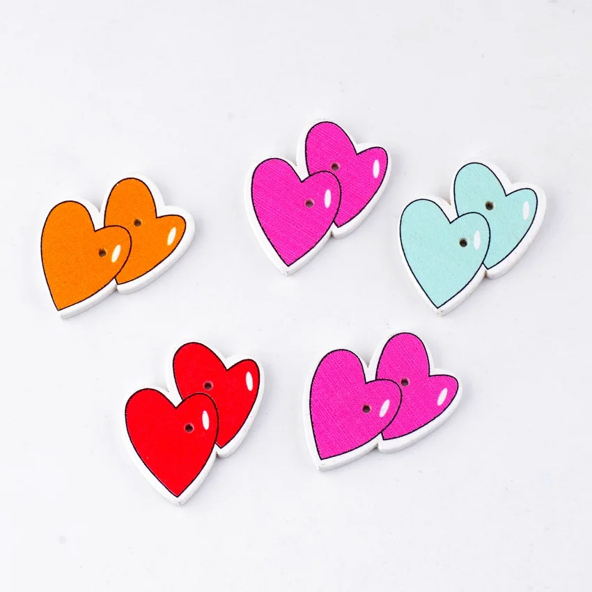Free Shipping Retail 10pcs Mixed 2 Holes Cartoon Heart Double Heart Wood Sewing Buttons Scrapbooking 26x32mm F0216
Free Shipping Retail 10pcs Mixed 2 Holes Cartoon Heart Double Heart Wood Sewing Buttons Scrapbooking 26x32mm F0216