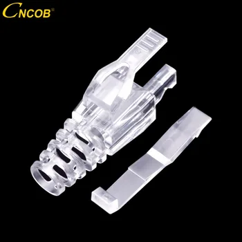 CNCOB with lock piece transparent six protective cover PC material rj45 Ethernet connector rubber sleeve Cat6 double buckle claw
CNCOB with lock piece transparent six protective cover PC material rj45 Ethernet connector rubber sleeve Cat6 double buckle claw