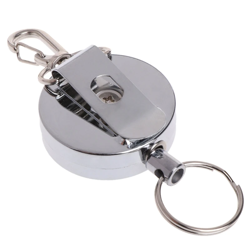 1PC Full Metal Fishing Zinger Retractor Key Ring Reel Holder Retractable Steel Cable
1PC Full Metal Fishing Zinger Retractor Key Ring Reel Holder Retractable Steel Cable