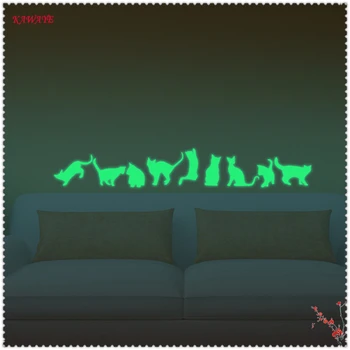 9pcs Cute Kitten Cat Luminous Fluorescent Wall Sticker Luminous Switch Wall Sticker Bedroom Home Decoration Decal 5ZDZ295
9pcs Cute Kitten Cat Luminous Fluorescent Wall Sticker Luminous Switch Wall Sticker Bedroom Home Decoration Decal 5ZDZ295
