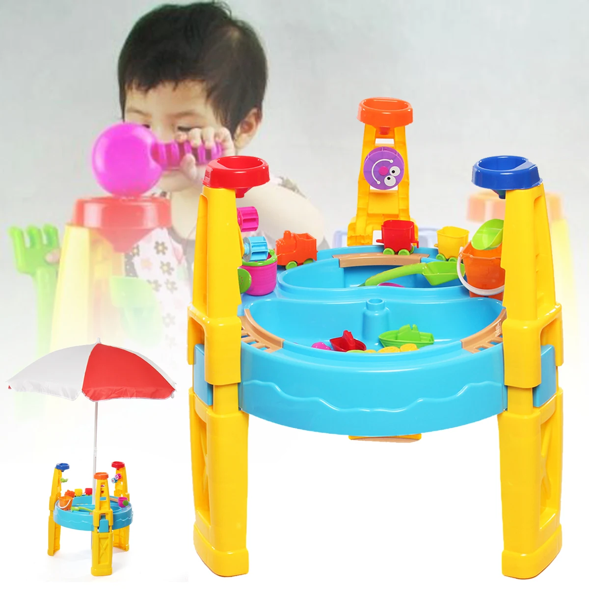 26pcs/Set Sand Pit Toys kits Kids Outdoor Yard Umbrella Sand and Water Table Garden Play Toys Set Beach Sandpit Summer Unisex
26pcs/Set Sand Pit Toys kits Kids Outdoor Yard Umbrella Sand and Water Table Garden Play Toys Set Beach Sandpit Summer Unisex