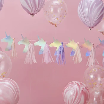 Unicorn Theme Party Baby Shower Birthday Banner Shiny Unicorn Tassel Banners Bunting Garland Flags Party Decorations Supplies
Unicorn Theme Party Baby Shower Birthday Banner Shiny Unicorn Tassel Banners Bunting Garland Flags Party Decorations Supplies