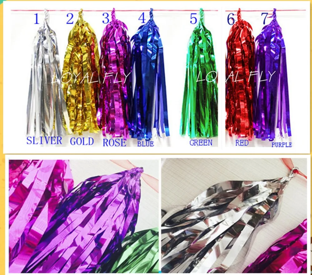 14" (35cm) long 23cm wide 10 sheet/lot gold, sliver Tissue Tassel Garland,Holiday Banner,Wedding Bunting,Baby Shower
14" (35cm) long 23cm wide 10 sheet/lot gold, sliver Tissue Tassel Garland,Holiday Banner,Wedding Bunting,Baby Shower
