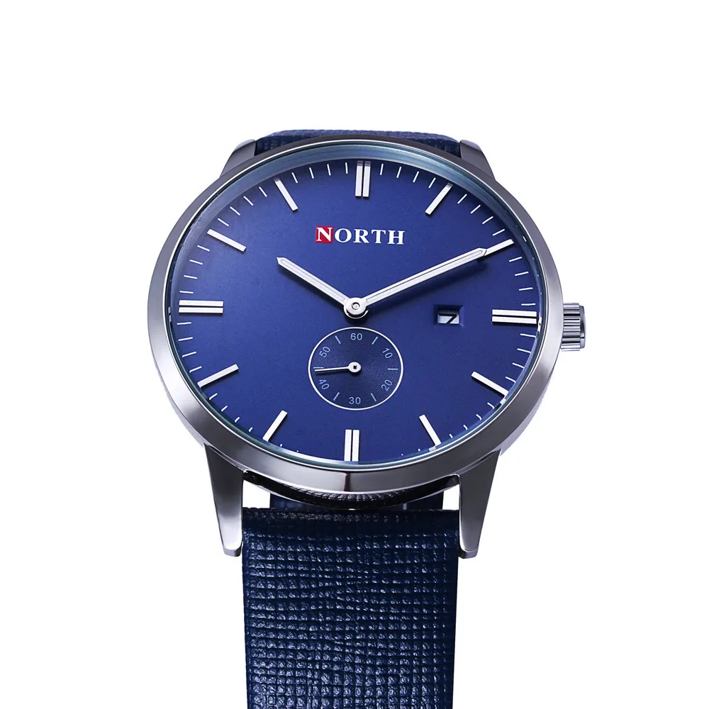NORTH Stainless Steel Calendar Leather Men's Business Quartz Wrist Watch Wrist Watch Relogio Masculino For Dropshipping
NORTH Stainless Steel Calendar Leather Men's Business Quartz Wrist Watch Wrist Watch Relogio Masculino For Dropshipping