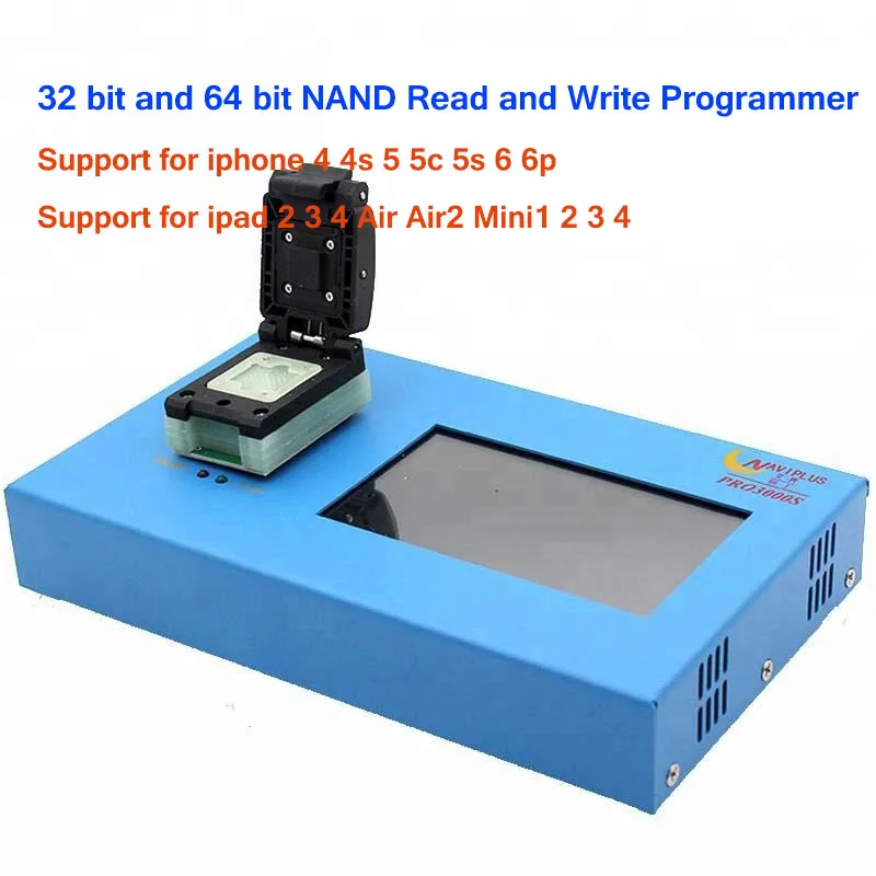 Naviplus PRO3000S 32 64 bit nand programmer repair HDD SN for iPhone 6p 6 for iPad mini for 8 8p X LCD Photosensitive repair fix
Naviplus PRO3000S 32 64 bit nand programmer repair HDD SN for iPhone 6p 6 for iPad mini for 8 8p X LCD Photosensitive repair fix