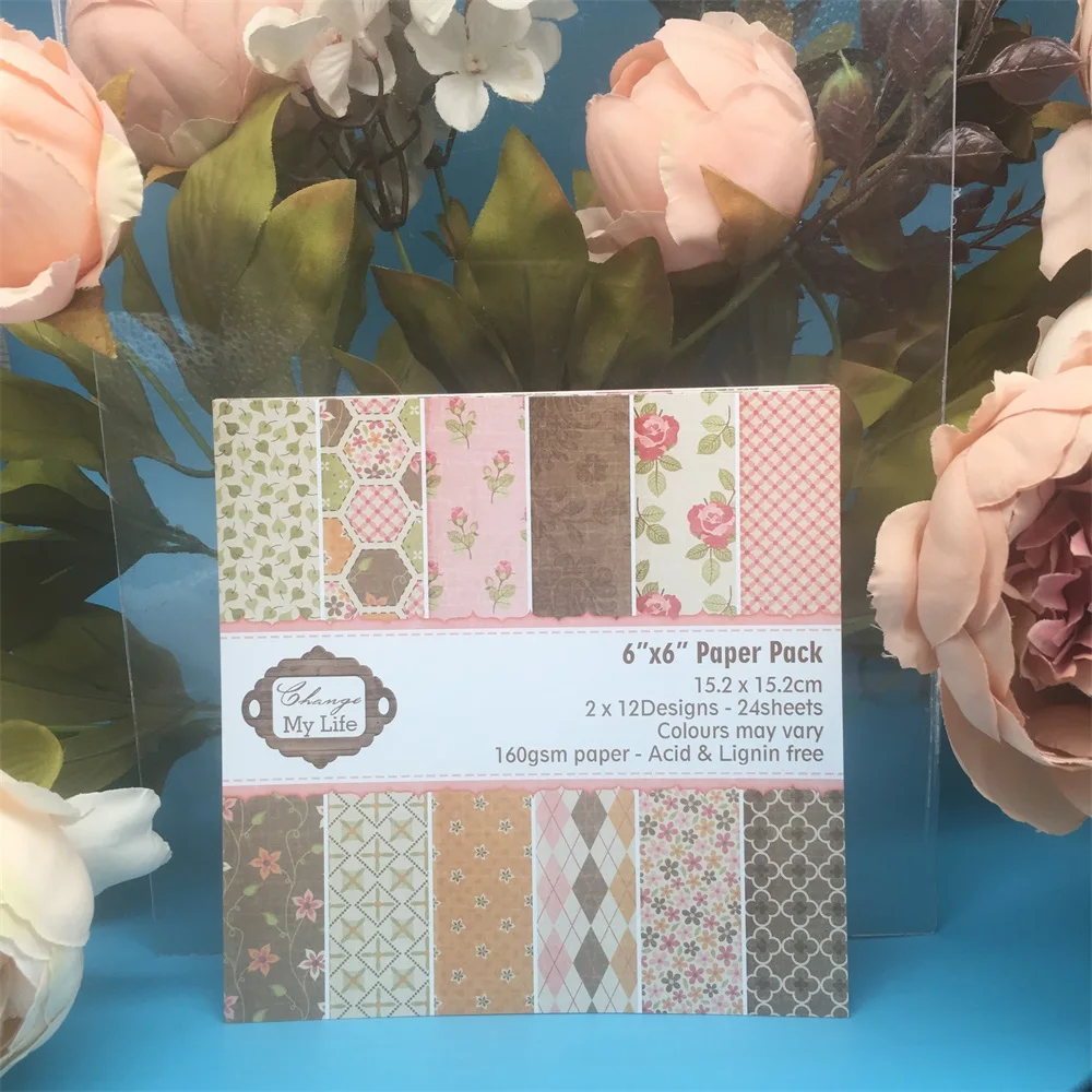 24pcs/Pack 6*6inch Change My Life Patterned Paper Pack Scrapbooking DIY Planner Card Making Journal Project Letter Pad
24pcs/Pack 6*6inch Change My Life Patterned Paper Pack Scrapbooking DIY Planner Card Making Journal Project Letter Pad