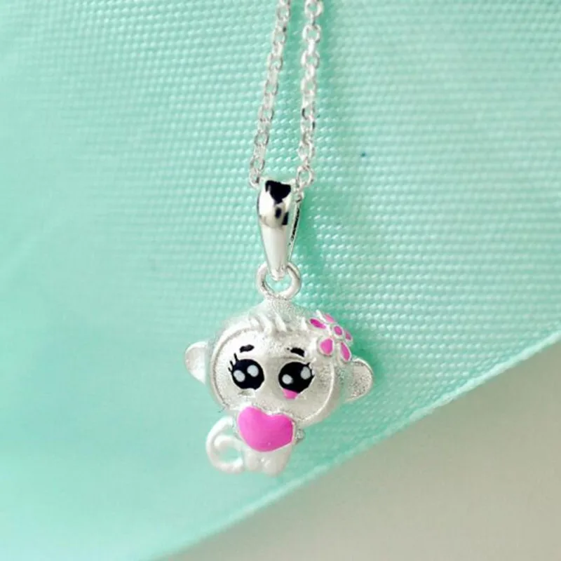 New Fashion Exquisite 925 Sterling Silver Jewelry Cute Monkey Temperament Popular Female Pendant Necklace H264
New Fashion Exquisite 925 Sterling Silver Jewelry Cute Monkey Temperament Popular Female Pendant Necklace H264
