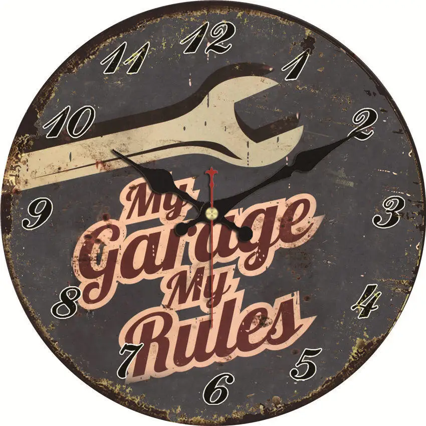 Shabby Chic,My Garage My Rules Wall Clocks,Vintage Wall Clock,Wall Watches Home Decor,Wall Clock Large Gift
Shabby Chic,My Garage My Rules Wall Clocks,Vintage Wall Clock,Wall Watches Home Decor,Wall Clock Large Gift