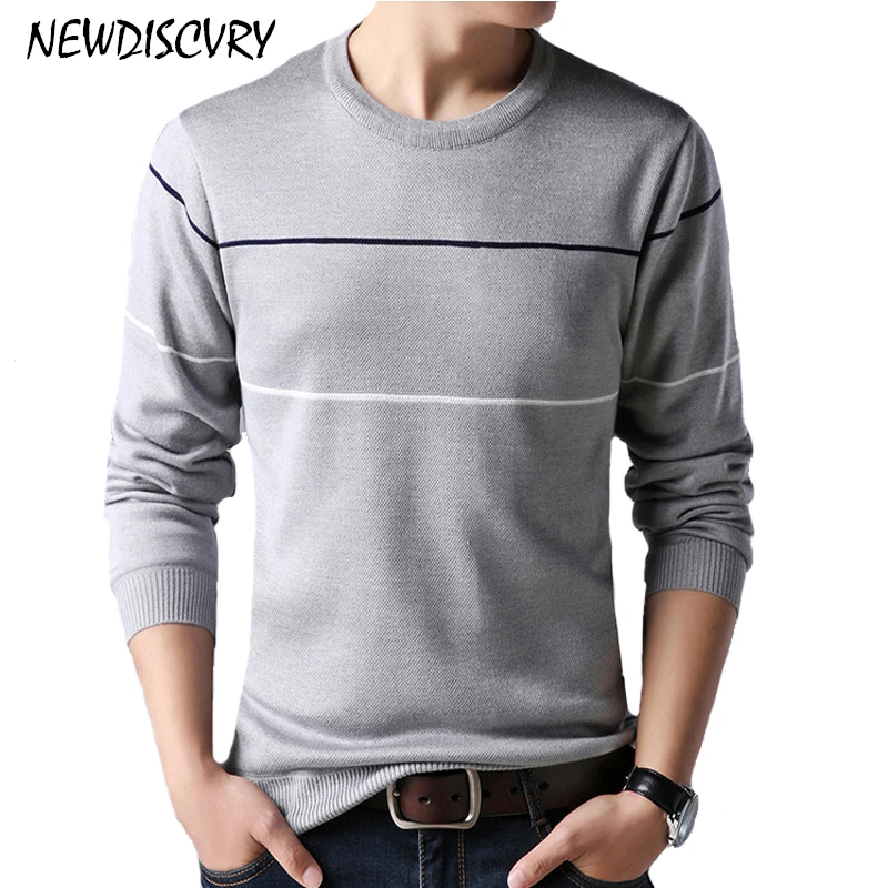 NEWDISCVRY Men Cotton Sweater 2018 Fashion Liner O-Neck Pull Homme Winter Thick Warm Mens Sweaters Men Casual Stripe Pullover
NEWDISCVRY Men Cotton Sweater 2018 Fashion Liner O-Neck Pull Homme Winter Thick Warm Mens Sweaters Men Casual Stripe Pullover