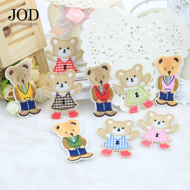 JOD 9PCS Lot Bear Boy Girl Animal Iron on Patches for Clothing Badges Fabric Stickers Embroidery Patch Applique for Clothes DIY
JOD 9PCS Lot Bear Boy Girl Animal Iron on Patches for Clothing Badges Fabric Stickers Embroidery Patch Applique for Clothes DIY
