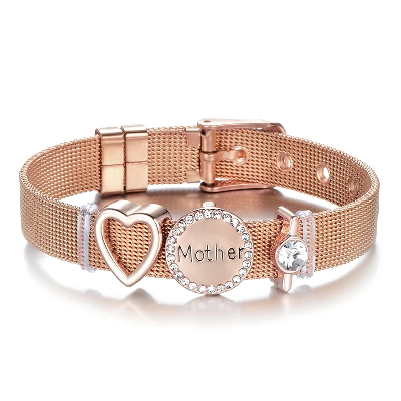Hot Sale Stainless Steel Mesh Bracelet Love Heart Charms Brand Bracelet Bangle for Woman Lovers Jewelry Gifts Dropshipping
Hot Sale Stainless Steel Mesh Bracelet Love Heart Charms Brand Bracelet Bangle for Woman Lovers Jewelry Gifts Dropshipping