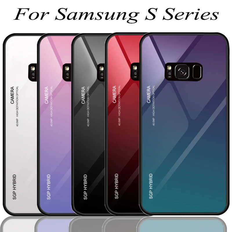 Gradient Phone Case For Samsung Galaxy S10 S9 S8 Plus Coque Tempered Glass On Galasy S10E s 9 8 10 e 10+ 9+ colorful Shell Glas
Gradient Phone Case For Samsung Galaxy S10 S9 S8 Plus Coque Tempered Glass On Galasy S10E s 9 8 10 e 10+ 9+ colorful Shell Glas