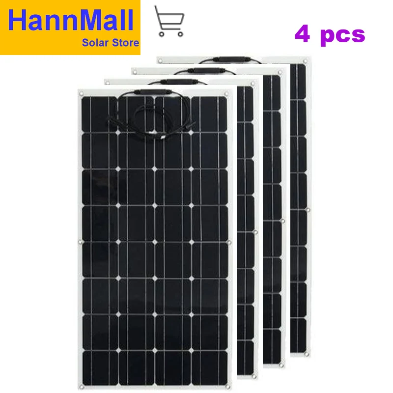 HannMall Flexible Zonnepanelen 400w 48v Chargeur Solaire Solar Panel China 100w 12v 4 Pcs Outdoor Car Caravan Camping RV LED
HannMall Flexible Zonnepanelen 400w 48v Chargeur Solaire Solar Panel China 100w 12v 4 Pcs Outdoor Car Caravan Camping RV LED