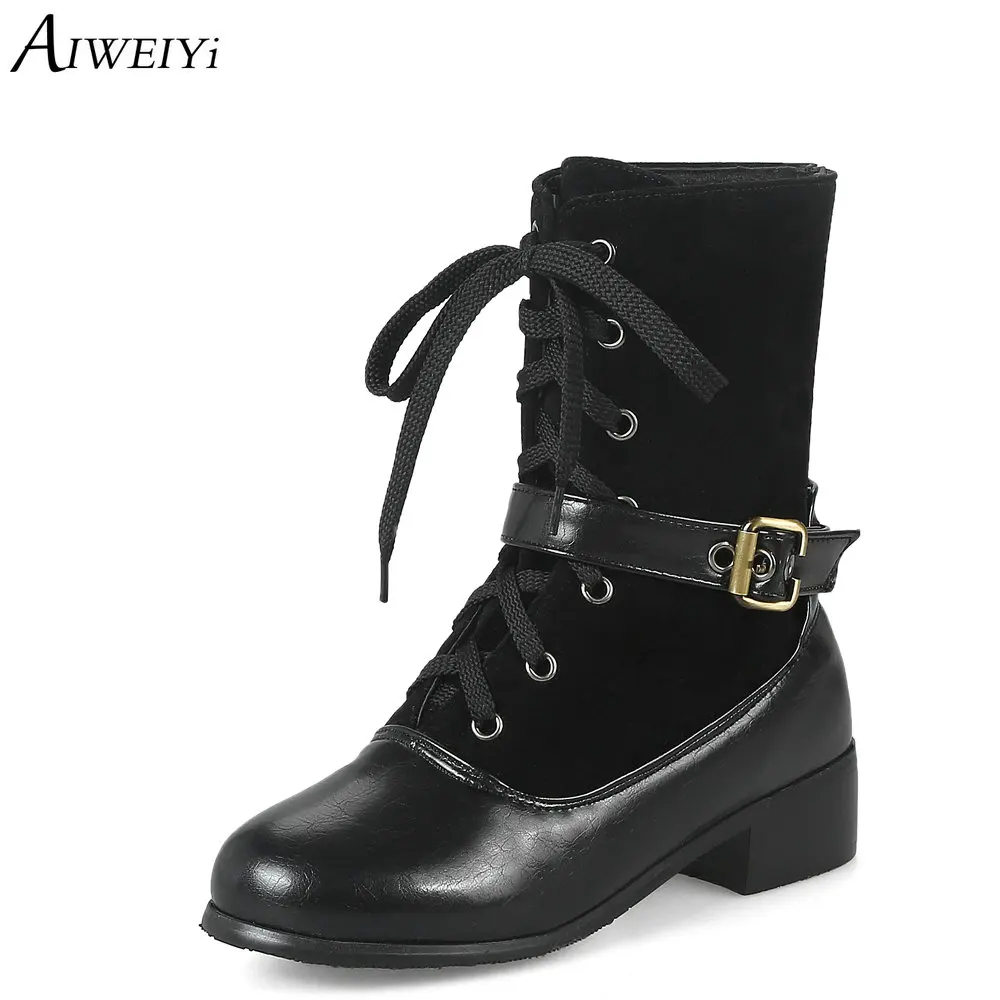 AIWEIYi Woman Martin Boots Fashion Flower Shoes Lace Up Motorcycle Boots Low Heels Ankle Boots Casual Shoes Woman
AIWEIYi Woman Martin Boots Fashion Flower Shoes Lace Up Motorcycle Boots Low Heels Ankle Boots Casual Shoes Woman