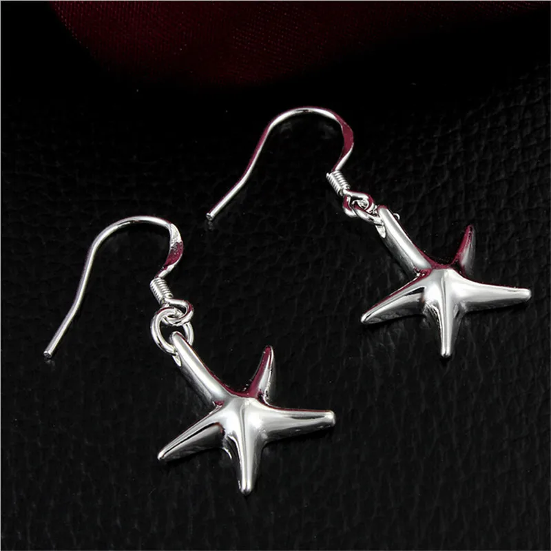 Fashion Starfish Earrings Silver Color Star Hook Earrings Stars Starfish Drop Earrings Dangle Earrings Jewelry Drop Shipping
Fashion Starfish Earrings Silver Color Star Hook Earrings Stars Starfish Drop Earrings Dangle Earrings Jewelry Drop Shipping