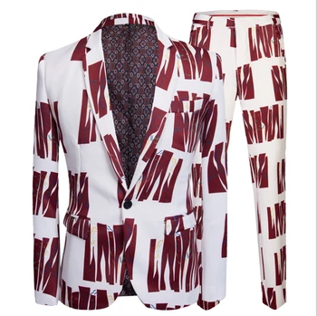Men's casual suit slimming suit British style printed suit with trousers blazer casual fashion blazer printed blazer men
Men's casual suit slimming suit British style printed suit with trousers blazer casual fashion blazer printed blazer men