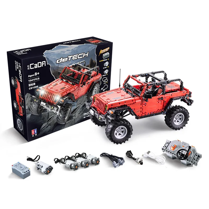1941PCS Block Wireless Remote Control Toys Adventurer Double-Door Vehicle RC Block Toy LED Light Display Intelligence Kids Toys
1941PCS Block Wireless Remote Control Toys Adventurer Double-Door Vehicle RC Block Toy LED Light Display Intelligence Kids Toys