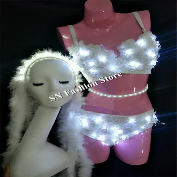 LZ31 Disco dj singer wears led costumes led bra sexy dance luminous clothes women dresses bar singer ds glowing Headdress party
LZ31 Disco dj singer wears led costumes led bra sexy dance luminous clothes women dresses bar singer ds glowing Headdress party