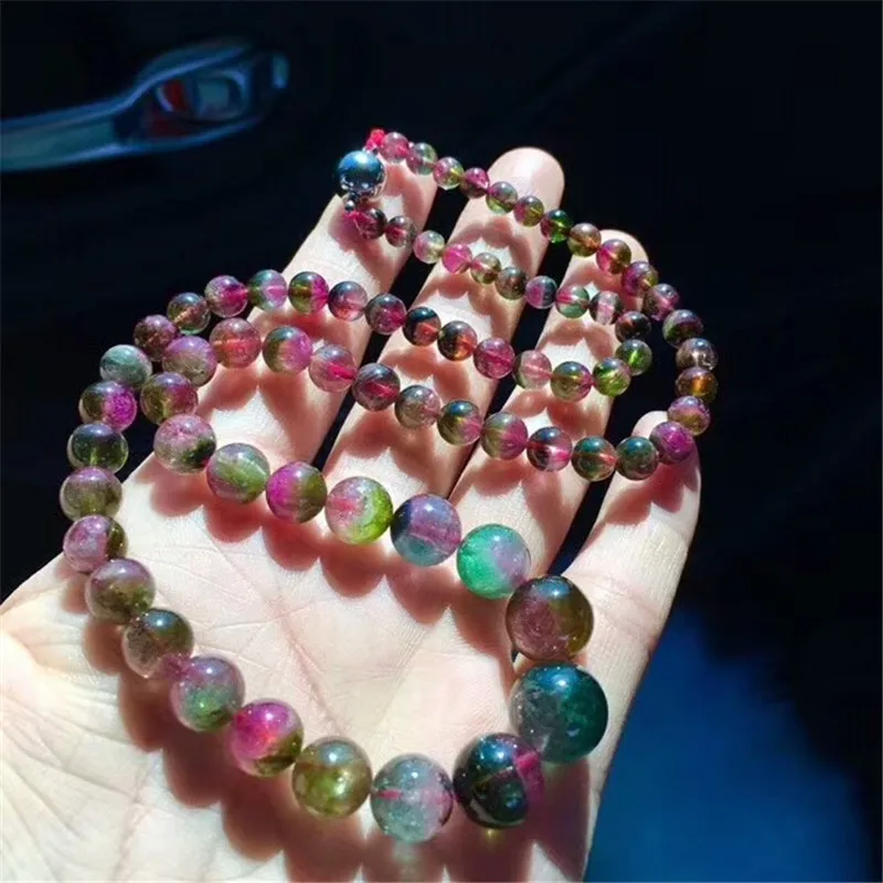 Certificate 100% Natural Watermelon Tourmaline Quartz Crystal 6-12mm Colorful Round Beads Necklace Woman Man Bracelets AAAAA
Certificate 100% Natural Watermelon Tourmaline Quartz Crystal 6-12mm Colorful Round Beads Necklace Woman Man Bracelets AAAAA