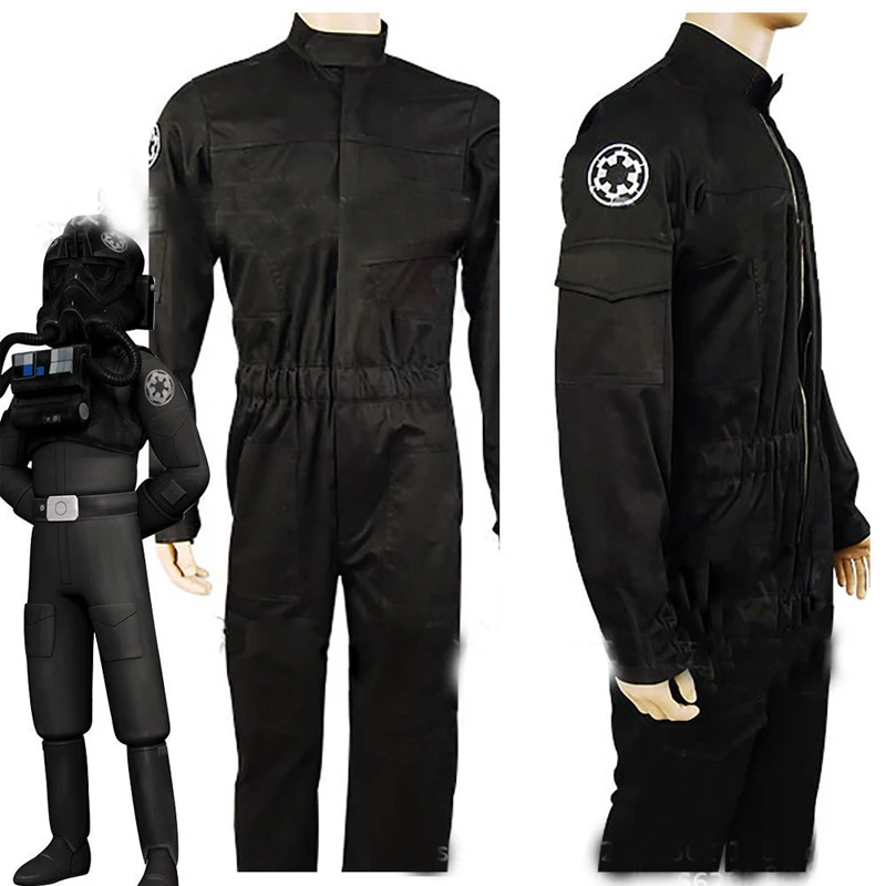 Star Wars Imperial Tie Fighter Pilot Cosplay Costume Black Flight Suit Uniform Jumpsuit Halloween Carnival Party Cosplay Costume
Star Wars Imperial Tie Fighter Pilot Cosplay Costume Black Flight Suit Uniform Jumpsuit Halloween Carnival Party Cosplay Costume