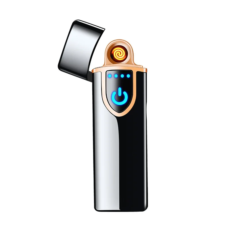 2019 New Fingerprint Touch USB Lighter Electric Cigarette Lighters Metal Rechargeable Lighter Double sided Heating wire Torch
2019 New Fingerprint Touch USB Lighter Electric Cigarette Lighters Metal Rechargeable Lighter Double sided Heating wire Torch