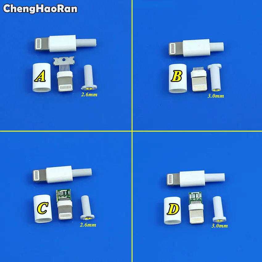 ChengHaoRan 1 Комплект сварочного типа 8Pin штекер USB разъем адаптер конвертер для iphone 5 5s