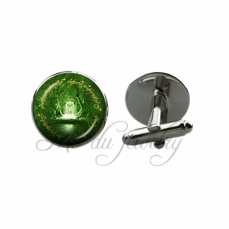 The White Tree on Gondor Cuff-Link LOTR Cufflinks Green Space Glass Cabochon Cuff Button Black Gun Plated Jewelry
The White Tree on Gondor Cuff-Link LOTR Cufflinks Green Space Glass Cabochon Cuff Button Black Gun Plated Jewelry