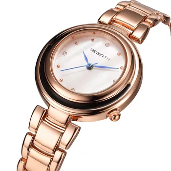 Rebirth Super Thin Case Design Luxury Womens Ladies Watch Gold Smooth Stainless Steel Band Diamond Quartz Clock Wrist Watches
Rebirth Super Thin Case Design Luxury Womens Ladies Watch Gold Smooth Stainless Steel Band Diamond Quartz Clock Wrist Watches