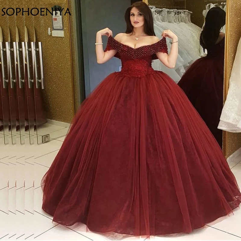 New Arrival Off the shoulder Ball gown evening dresses 2019 Buyuk beden abiye Full Beading Formal dress vestito da sera
New Arrival Off the shoulder Ball gown evening dresses 2019 Buyuk beden abiye Full Beading Formal dress vestito da sera