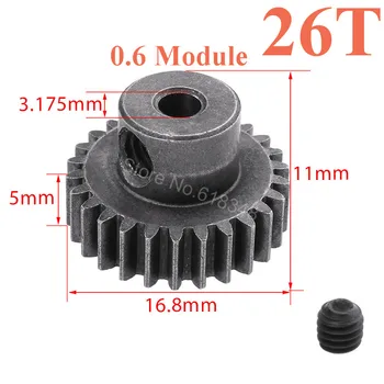 HSP 11176 Motor Gear 26T Teeth Steel Metal 1/10 RC Car Parts For Electric Off Road Buggy Monster XSTR Hobby Baja Himoto Racing
HSP 11176 Motor Gear 26T Teeth Steel Metal 1/10 RC Car Parts For Electric Off Road Buggy Monster XSTR Hobby Baja Himoto Racing