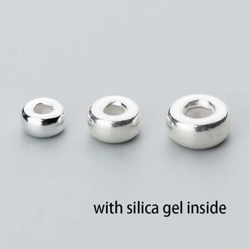 925 Sterling Silver Wheel Shape Spacer Beads (Silica Gel Inside) 5mm 6.5mm 7.5mm Bracelets Location Silver Beads DIY Jewelry
925 Sterling Silver Wheel Shape Spacer Beads (Silica Gel Inside) 5mm 6.5mm 7.5mm Bracelets Location Silver Beads DIY Jewelry