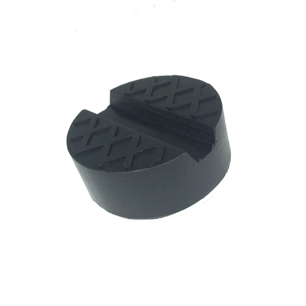 6.5cm Car Jack Pad Rubber Disc Pad Auto Vehicle Weld Jacking Lifting Disk Frame Protector Rail Floor Slotted Car Jack Guard Tool