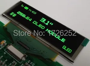 3.1 inch 30PIN Green OLED Display Screen SSD1322 Drive IC 256*64 SPI / 8Bit Parallel Interface
3.1 inch 30PIN Green OLED Display Screen SSD1322 Drive IC 256*64 SPI / 8Bit Parallel Interface