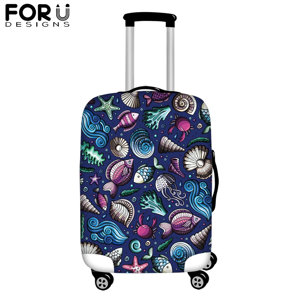 Forudesigns Custom Image Luggage Cover Elastic Travel Accessories Cute