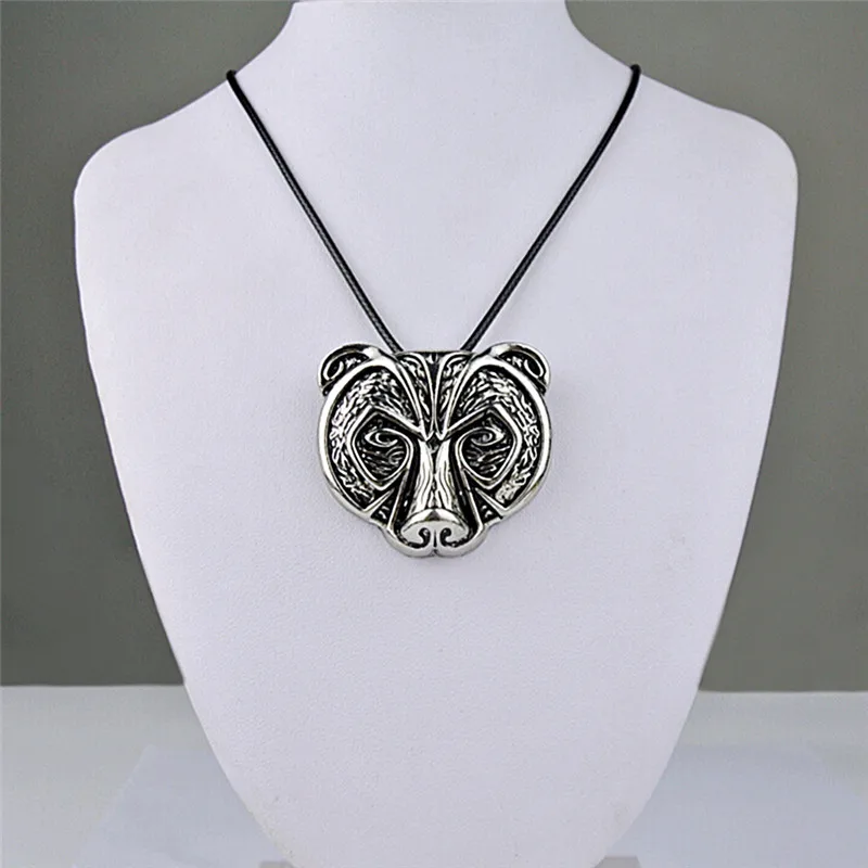 1pcs Vintage Retro Norse - Bear Amulet Necklace Legendary Head Pendant Talisman Jewelry | Украшения и аксессуары