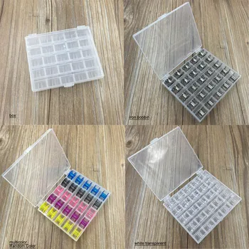 1 box Sewing Thread Bobbin Box Transparent/Multicolor Plastic Bobbin box Sewing Machine Holder Holds 25 Storage sewing tool
1 box Sewing Thread Bobbin Box Transparent/Multicolor Plastic Bobbin box Sewing Machine Holder Holds 25 Storage sewing tool