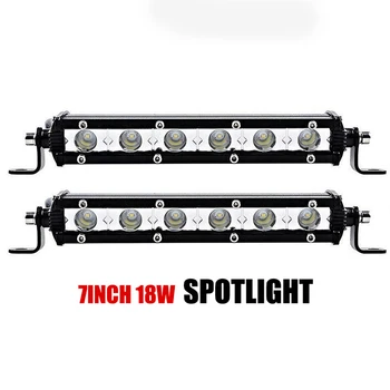 2Pcs 7Inch 18W LED spot Light Bar Slim Single Row Offroad Fog Lamp Car SUV Truck Motorcycle
2Pcs 7Inch 18W LED spot Light Bar Slim Single Row Offroad Fog Lamp Car SUV Truck Motorcycle