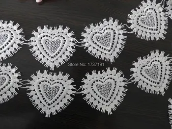 5 Yards Lovely Heart Venice Lace Applique Trim Fashion design for Cloth, Wedding, Purse Bag, Doll Dress
5 Yards Lovely Heart Venice Lace Applique Trim Fashion design for Cloth, Wedding, Purse Bag, Doll Dress