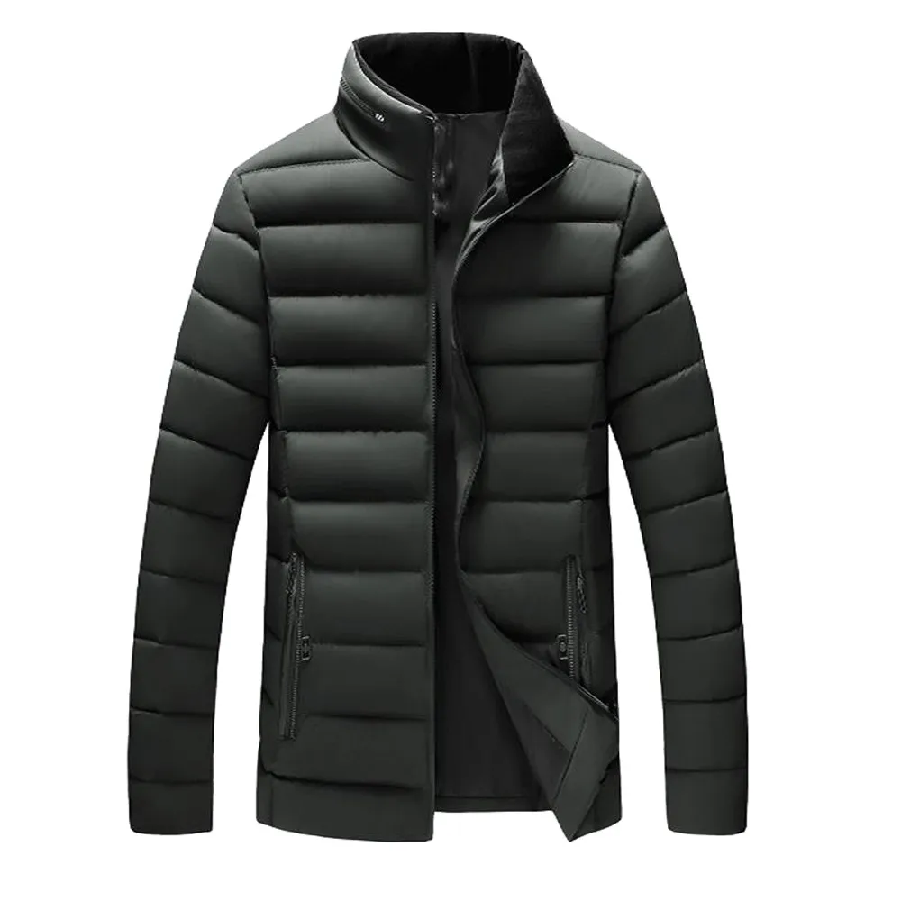Men Slim Outwear Nice Winter Warm Jacket Stand Collar Solid Color Cotton Blend Mens Brand Jacket Coats Casual Thick Outwear
Men Slim Outwear Nice Winter Warm Jacket Stand Collar Solid Color Cotton Blend Mens Brand Jacket Coats Casual Thick Outwear