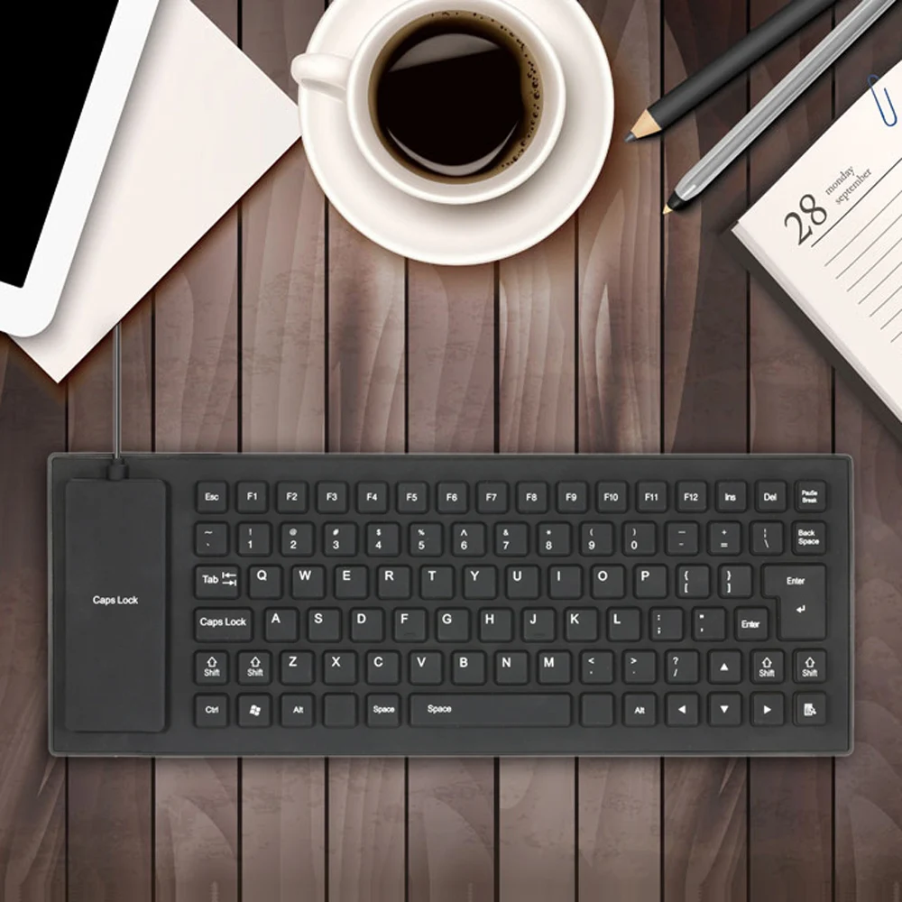 85 Keys Foldable Flexible Rollup USB Wired Silicone Keyboard Water-resistant Washable for PC Notebook Laptop Dust-resistant
85 Keys Foldable Flexible Rollup USB Wired Silicone Keyboard Water-resistant Washable for PC Notebook Laptop Dust-resistant