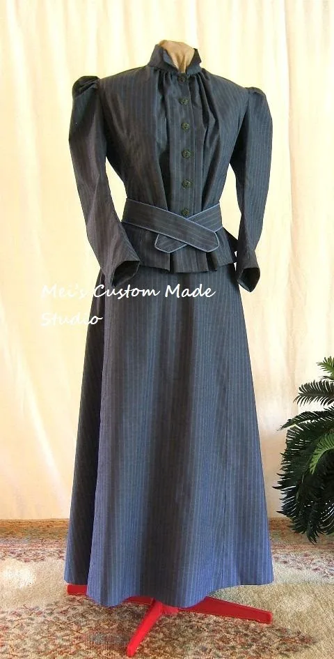 Custom Made -1800s Victorian Dress 1912 Edwardian&Titanic Style Bustled ShapedTwo-piece Travelling Costume/Theater Dress
Custom Made -1800s Victorian Dress 1912 Edwardian&Titanic Style Bustled ShapedTwo-piece Travelling Costume/Theater Dress