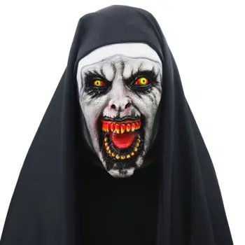 Halloween Latex Nun Mask for Adults Halloween Full Head Cover Horror Nun Cosplay Costume Dress up Party Hunted House Decoration
Halloween Latex Nun Mask for Adults Halloween Full Head Cover Horror Nun Cosplay Costume Dress up Party Hunted House Decoration