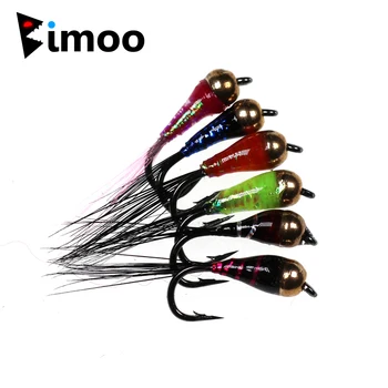 Bimoo 6PCS #14 Epoxy Brass Bead Head Pheasand Tail Nymph Fast Sinking Fly Fishing Lure for Trout Bluegill Fishing
Bimoo 6PCS #14 Epoxy Brass Bead Head Pheasand Tail Nymph Fast Sinking Fly Fishing Lure for Trout Bluegill Fishing