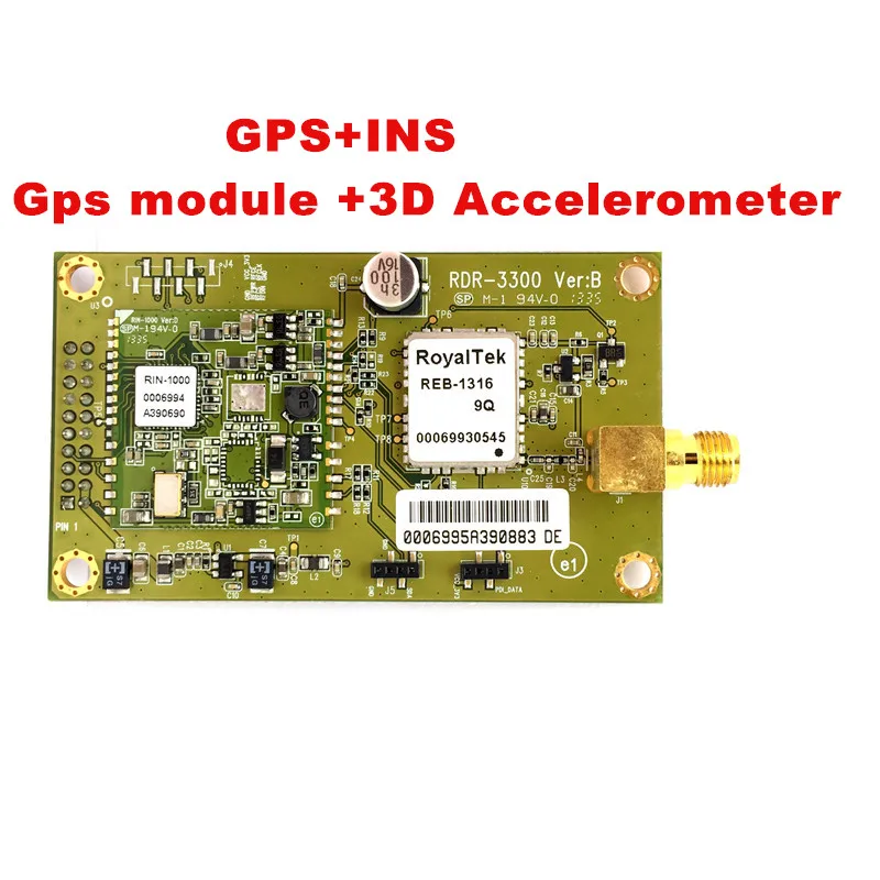 GPS INS combined module 3D Accelerometer module RDR3300 GPS INS module receiver for easy use in vehicle inertial navigation
GPS INS combined module 3D Accelerometer module RDR3300 GPS INS module receiver for easy use in vehicle inertial navigation