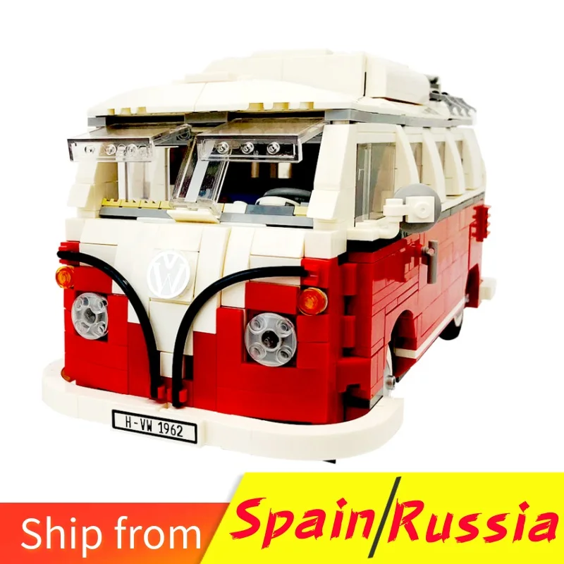 

For LEGOing Technic Series Car The T1 Camper Van Model Building Blocks Gifts Compatible With LEGOings Creator Toys For Children