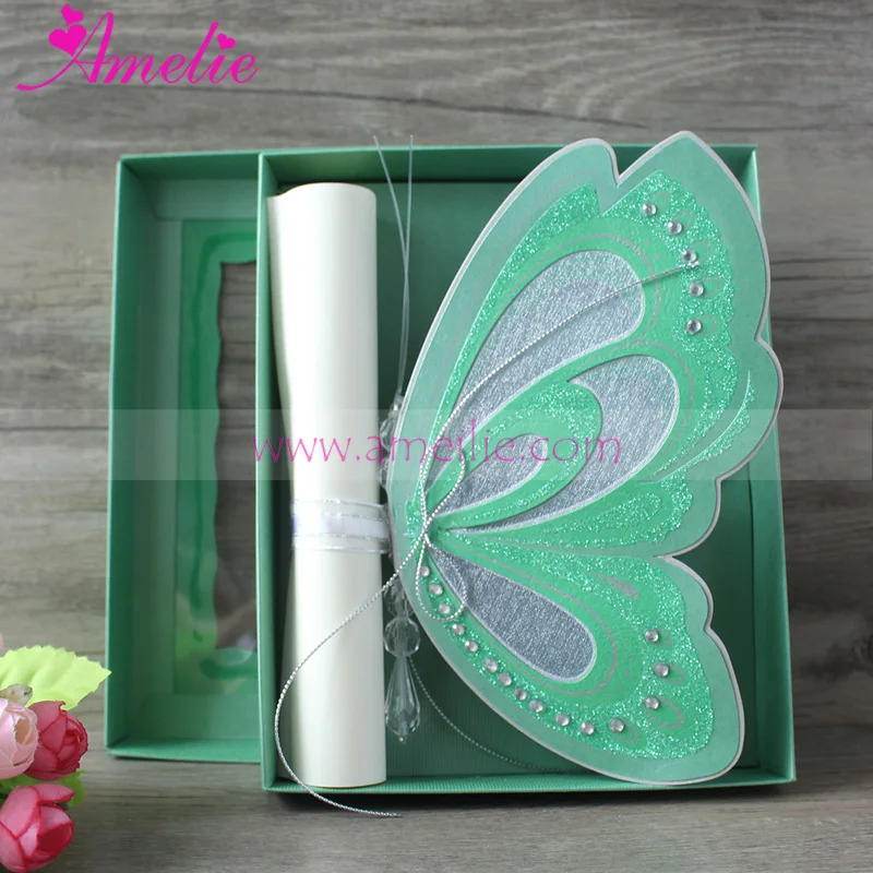 50pcs Lot Green Color Forest Theme Wedding Party Butterfly Invitation Card Baby Shower Birthday Invitation Card Party Favors
50pcs Lot Green Color Forest Theme Wedding Party Butterfly Invitation Card Baby Shower Birthday Invitation Card Party Favors