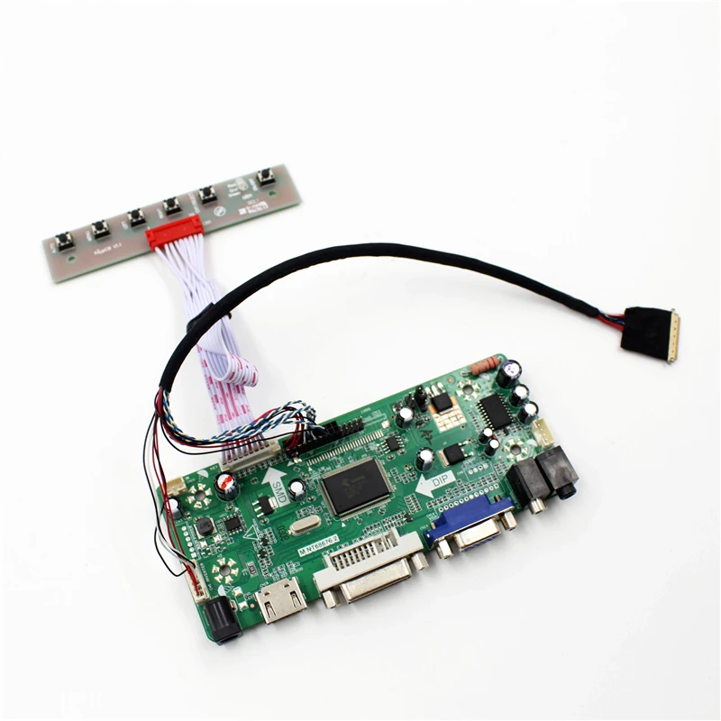 NT68676 универсальная плата ЖК-контроллера VGA DVI Audio HDMI-совместимая для 12,1 дюймов 1280x800 HV121WX6 комплект мониторов для Raspberry Pi
NT68676 универсальная плата ЖК-контроллера VGA DVI Audio HDMI-совместимая для 12,1 дюймов 1280x800 HV121WX6 комплект мониторов для Raspberry Pi