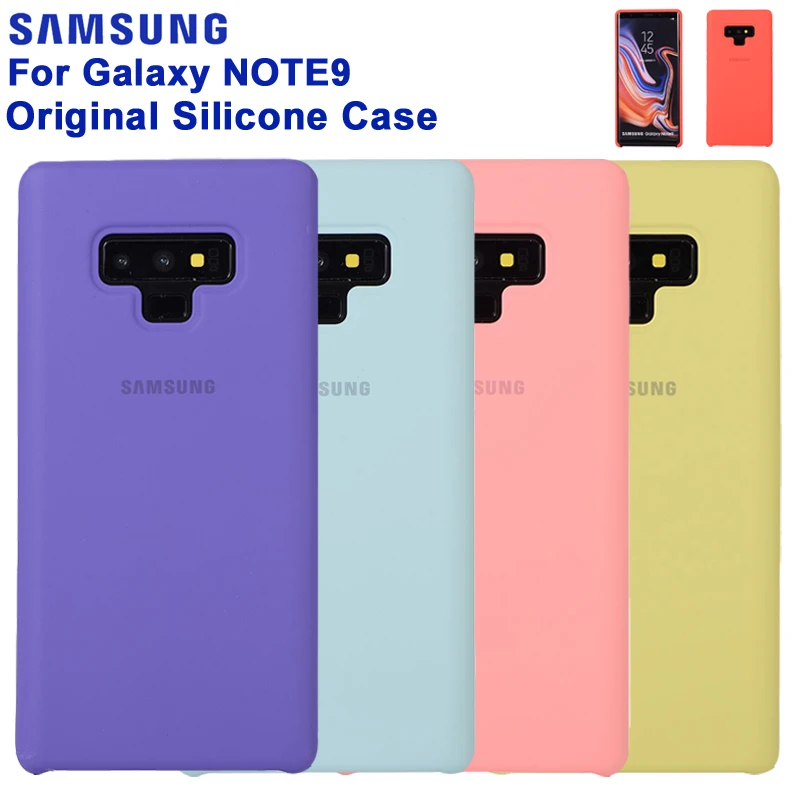 

Original Samsung Official Silicone Case Protection Cover For Samsung Galaxy Note 9 Note9 Fashion Cases Mobile Phone Housings