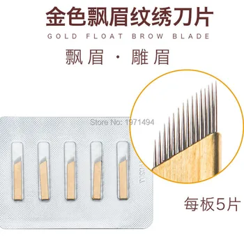 10pc Semi-permanent Stainless steel Elasticity tattoo eyebrown needle Tattoo Manual needle Golden 15pin floating eyebrows needle
10pc Semi-permanent Stainless steel Elasticity tattoo eyebrown needle Tattoo Manual needle Golden 15pin floating eyebrows needle