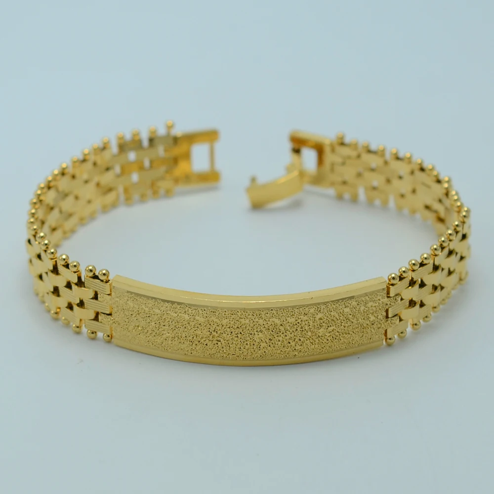 Anniyo 20.5CM Bracelet for Men Gold Color/Plating Jewelry Wholesale GP Bangle Link Bracelets for Women,NEW Han Chains #004902
Anniyo 20.5CM Bracelet for Men Gold Color/Plating Jewelry Wholesale GP Bangle Link Bracelets for Women,NEW Han Chains #004902